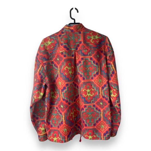 Multi-Coloured Jupiter Crazy Patterned Funky Half-Zip Fleece - Picture 2 of 13